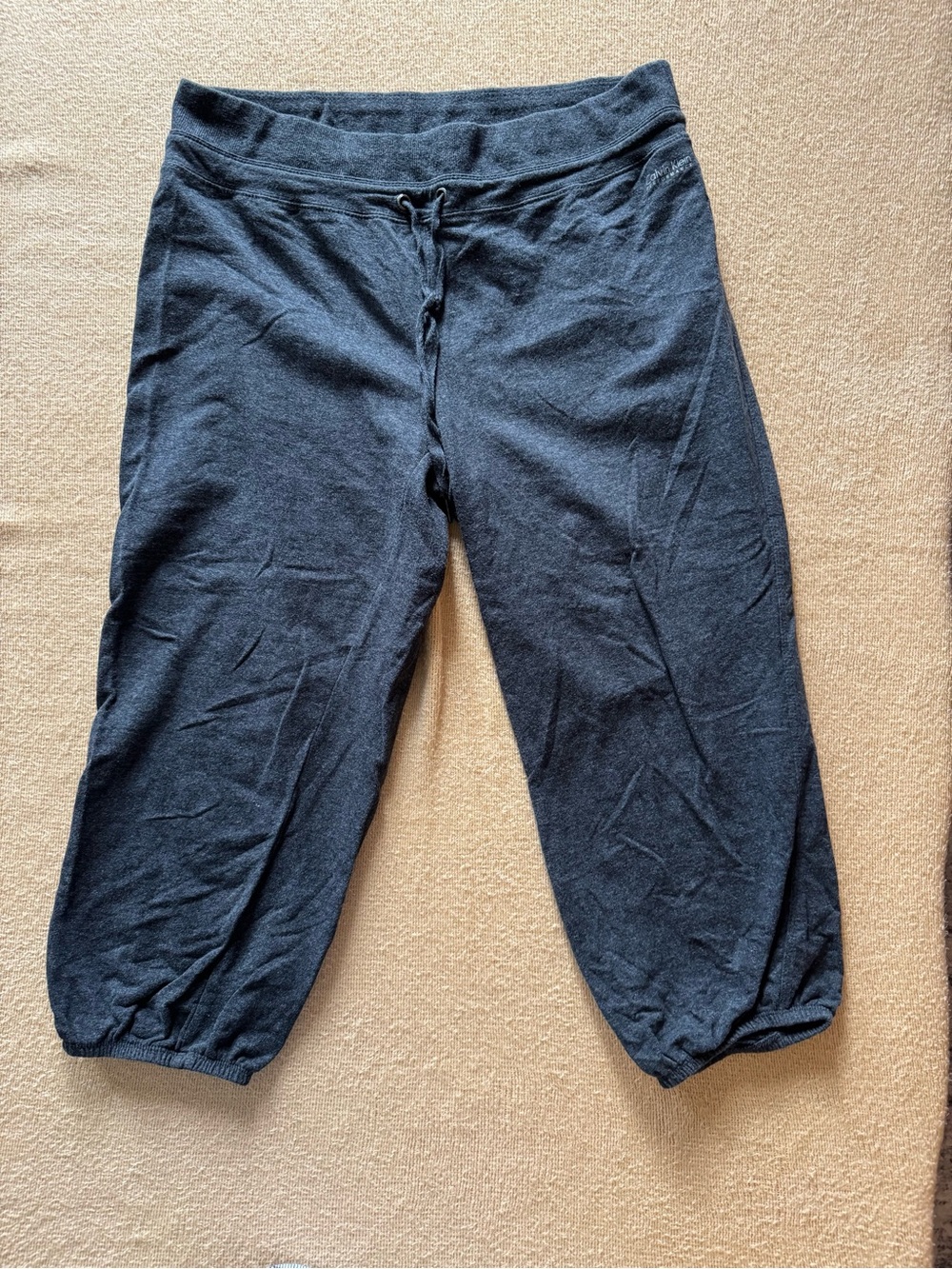 Calvin Klein Dark Gray Capri Drawstring Sweatpants